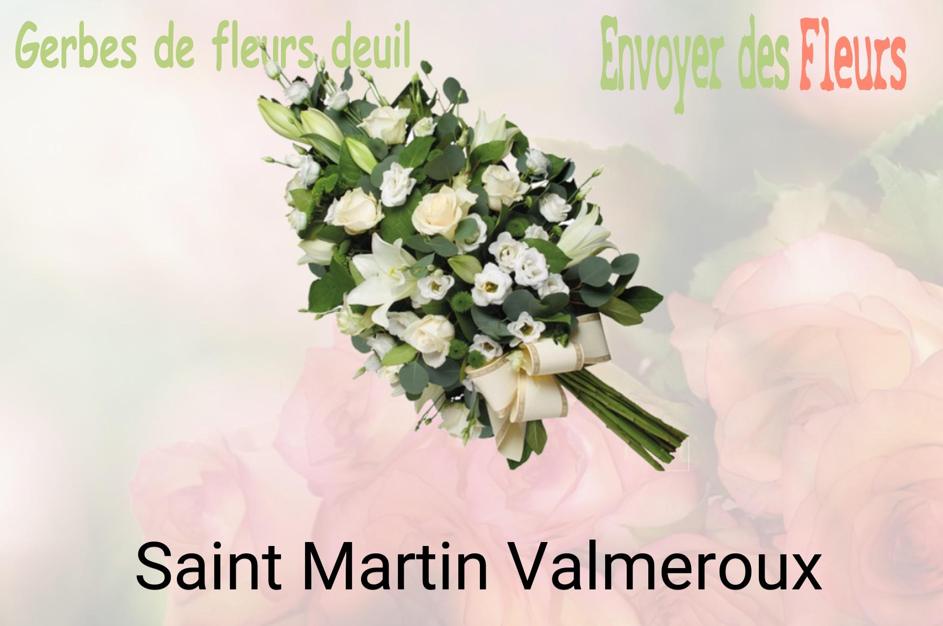Gerbe de fleurs de deuil livrée à Saint-Martin-Valmeroux